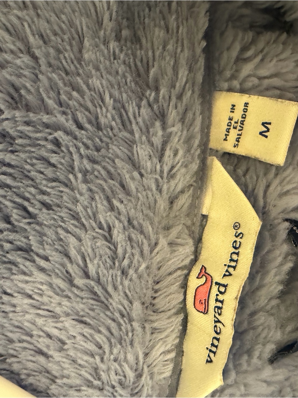 Vineyard Vines Plush Pullover Jacket - Light Lavender - Picture 5 of 5
